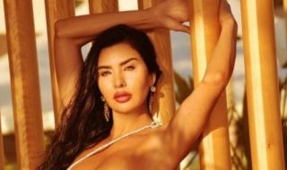 شاهد .. بفستانها الجريء.. لاميتا فرنجية تستعرض مفاتنها أمام سيارتها الفارهة!