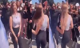 تسريب فيديو لتلميذات بوصلة رقص خارج المعهد بطريقة مثيرة وبحركات جريئة (فيديو)