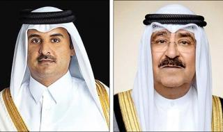 صاحب السمو وولي العهد ورئيس الوزراء عزّوا أمير قطر باستشهاد طاقم وأفراد طائرة مروحية إثر تعرضها لعطل فني