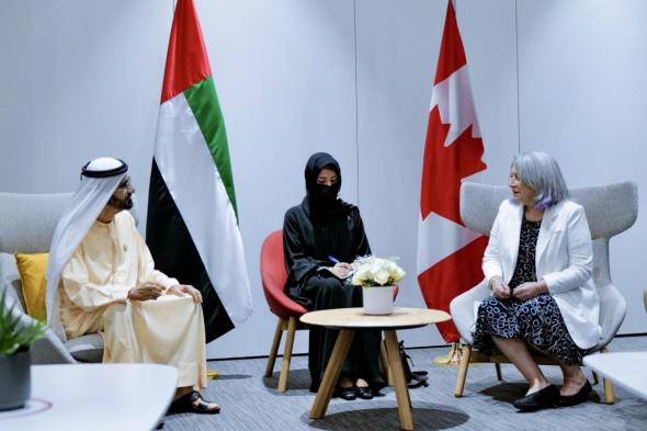 محمد بن راشد يستقبل حاكم عام كندا