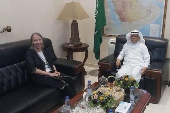 سفير خادم الحرمين الشريفين يلتقي القائم بأعمال السفارة الامريكية بالخرطوم