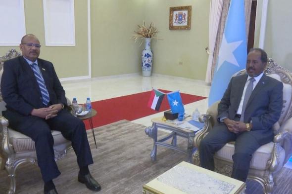 الرئيس الصومالي يستقبل عضو السيادي