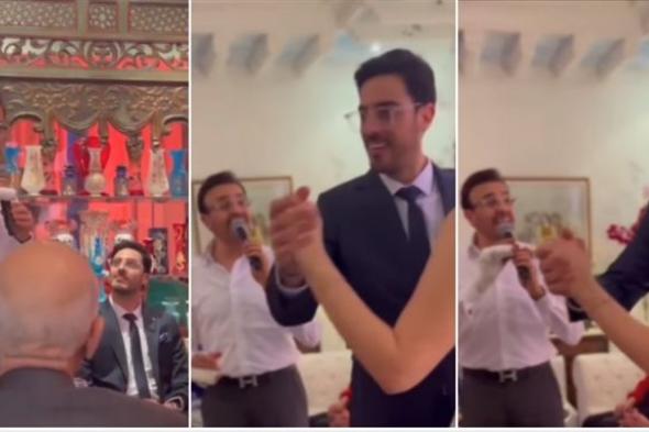 غناء ورقص : صابر الرباعي يحتفل بخطوبة ابنه