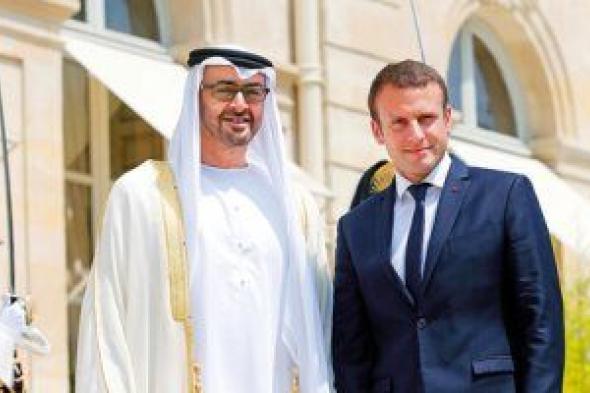 الرئيس الفرنسى يستقبل رئيس دولة الإمارات الشيخ محمد بن زايد فى الإليزيه