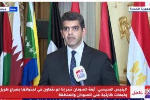 أحمد الطاهرى: كلمة الرئيس السيسي بالقمة العربية كانت للثوابت المصرية والعربية