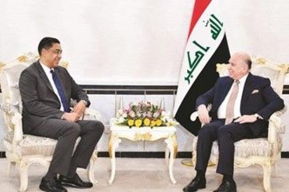 سفيرنا لدى بغداد بحث مع وزير الخارجية العراقي مخرجات اللجنة الفنية بين البلدين