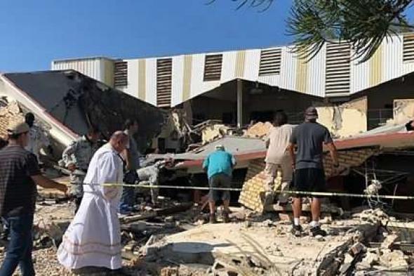 فيديو مؤلم.. شاهد لحظة انهيار سقف كنيسة المكسيك فوق المصلين