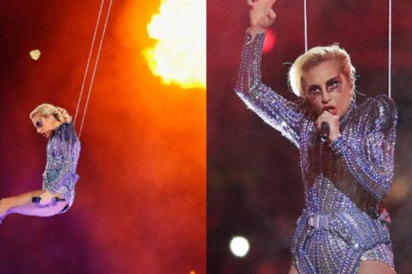 شاهد .. مغني أميركي مشهور يهبط من السماء على طريقة ليدي غاغا