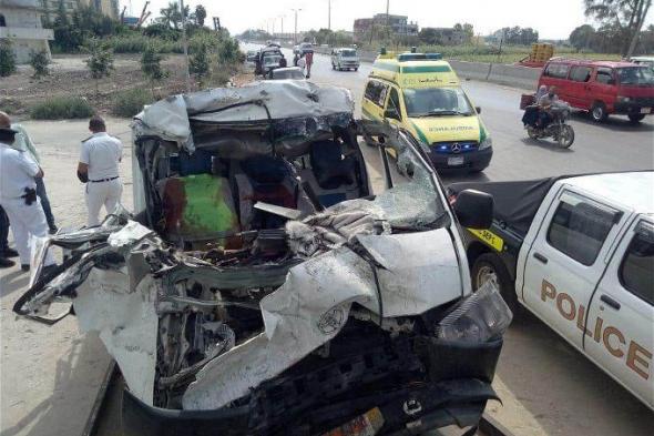 أخبار مصر | مصرع وإصابة أكثر من 7 أشخاص في حادث تصادم على طريق القاهرة الإسكندرية الزراعي