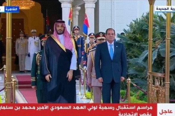 الرئيس السيسي يستقبل ولى العهد السعودى الأمير محمد بن سلمان.. فيديو