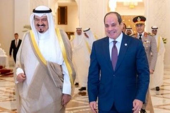 ممثل الأمير: تطابق الرؤى مع مصر لحفظ أمن واستقرار المنطقة.. والرئيس المصري: توفير كل التسهيلات لنجاح المستثمرين الكويتيين