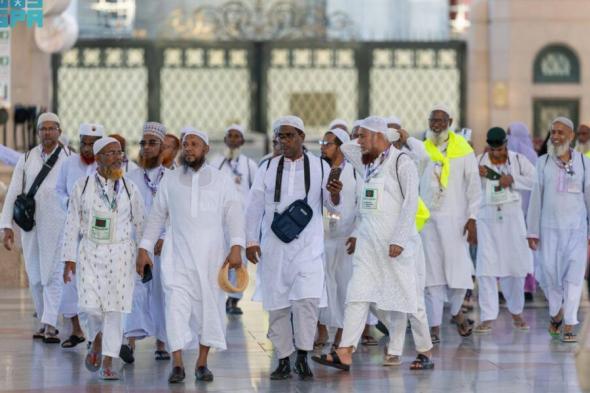 المسجد النبوي يستقبل طلائع الحجاج بخدمات متكاملة