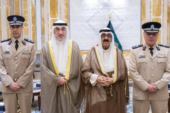 صاحب السمو يستقبل سمو ولي العهد ورئيس الوزراء والنائب الأول ووزير الدفاع